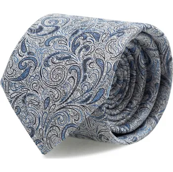 Kravata Kravata XL s kapesníčkem Brinkleys - modrošedá provedení: kravata Classic - prodloužená délka