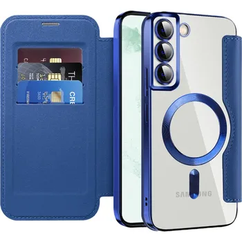 Pouzdro na mobilní telefon Techsuit - Pouzdro SmartMag Book - Samsung Galaxy S22 Plus 5G - modré