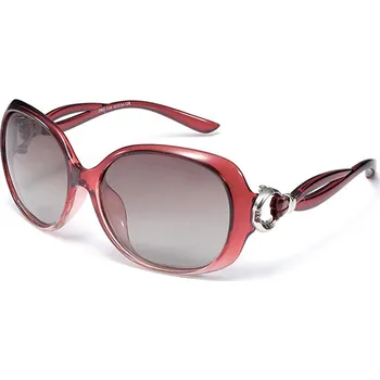 Sluneční brýle Techsuit - Sluneční brýle polarizační (2962) - pro ženy s UV ochranou, PC - červené