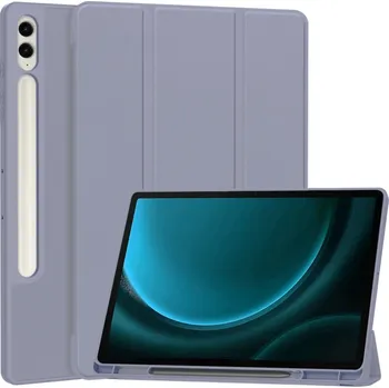 Techsuit - Flex Trifold (s držákem na tužku) - Samsung Galaxy Tab S9 FE Plus - fialový