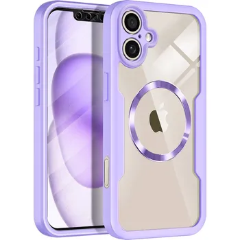 Pouzdro na mobilní telefon Techsuit - ColorVerse 360 MagSafe Series + ochrana displeje - iPhone 17 - fialová