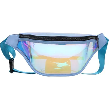 brašna na kolo Techsuit - Brašna do pasu pro volný čas (CWB2) - průhledná, s opaskem pro rekreační aktivity, fitness - modrá