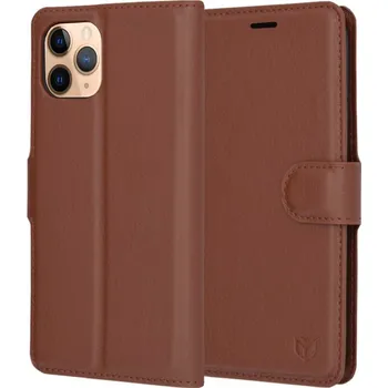 Pouzdro na mobilní telefon Techsuit - Kožené pouzdro - iPhone 11 Pro - hnědé