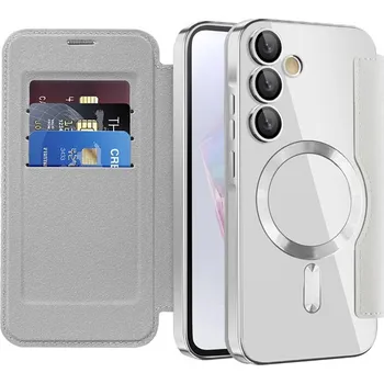 Pouzdro na mobilní telefon Techsuit - Pouzdro SmartMag Book - Samsung Galaxy A35 5G - šedé