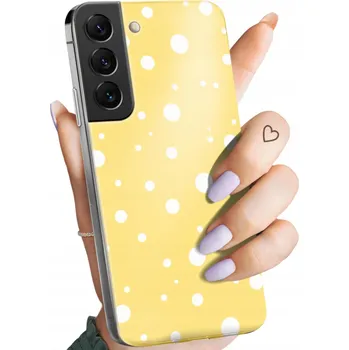 Pouzdro na mobilní telefon Zadní Kryt Hello Case pro Samsung Galaxy S22 žlutý