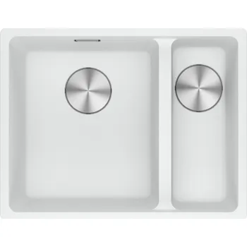 Granitový dřez Franke MRG 160-34-15/2 Bílá-led 125.0687.267 + Sleva 10% při zadání kódu "ZIMA10"