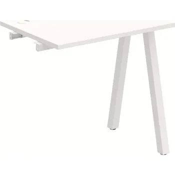 Psací stůl Stůl pracovní k řetězení úzký UE A 800 R - BÍLÁ , BÍLÁ