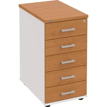 Zásuvkový kontejner Kancelářský kontejner K 35 C N - OLŠE , BÍLÁ