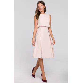 Dámské šaty Koktejlové šaty Makover , minimalismus, midi, velikost L