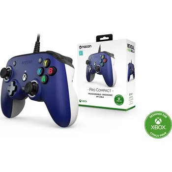 Gamepad Nacon Drátový ovladač Pro Compact - modrá (XSX/XONE/PC)