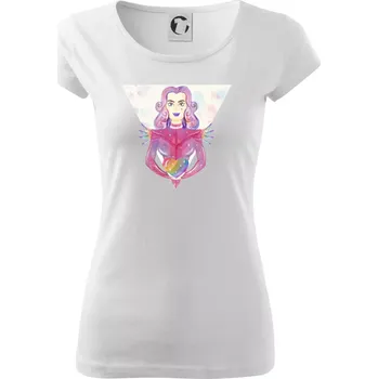 Pride múza - Dámské triko Pure - XS ( Bílá )