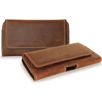 Pouzdro na mobilní telefon KOŽENÉ POUZDRO NA OPASKU PRO MALÉ TELEFONY 131X62MM S TLAČÍTKY, PRO SENIORY