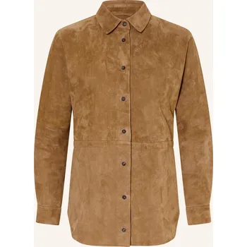 Dámská halenka Rich & Royal Dámská Košile Z Kůže, hnědá, 36