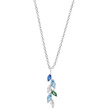 Náhrdelník Náhrdelník LOTUS SILVER LP3582-1/2 rhodiované stříbro, zirkony