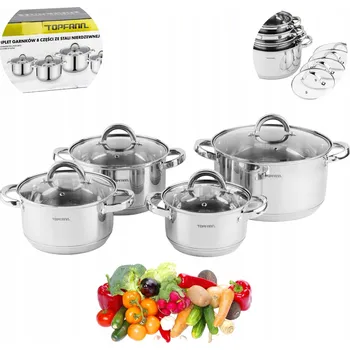 Hrnec Sada hrnců Topfann Tara nerezová ocel 8 dílů