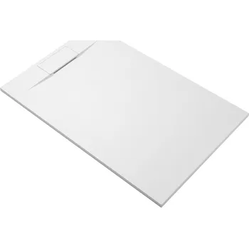 Sprchová vanička CERANO - Sprchová vanička obdélníková Enzo - SMC/minerální kompozit - strukturovaná bílá matná - 120x80x3 cm