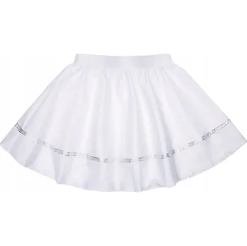 Dámská sukně SUKNĚ NA GUMU KOSTÝM ŠKOLNÍ PŘEDSTAVENÍ ZIMNÍ BÍLÁ XS
