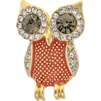 Brož Brož sova světle červená 9002056-3