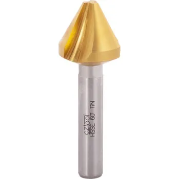 Vrták Bučovice Tools Kuželový záhlubník tříbřitý 60° D6,3 HSSE TiN DIN 334 C - BU897-063