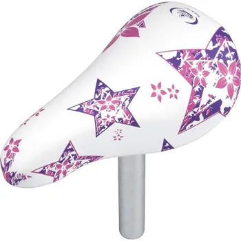 Sedlo na kolo MONTE GRAPPA OK Go 450 12-14" - Sedlo dětské + sedlovka 22mm bílo-růžová