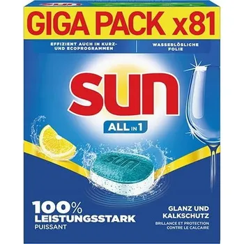 Přípravek do myčky Tablety do myčky Sun All in 1 Lemon 8 1 Ks 1,4 kg