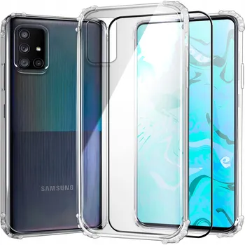 Pouzdro na mobilní telefon Zadní Kryt Hello Case pro Samsung Galaxy A71 bezbarvý