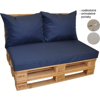 Podsedák Polstry na paletový nábytek voděodolné Modrá