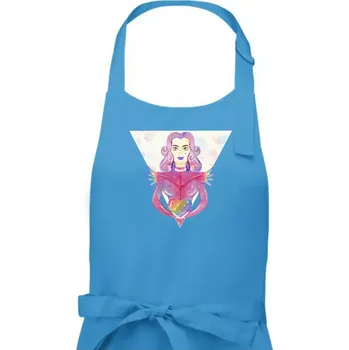 Kuchyňská zástěra Pride múza - Dámská zástěra na vaření - Univerzální velikost ( Světlý tyrkys )
