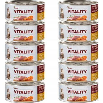 Krmivo pro kočku Akinu VITALITY Kuřecí & krevety konzerva pro kočky 10 x 70 g