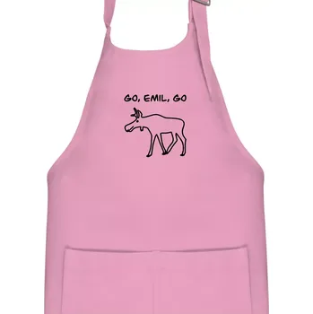 Kuchyňská zástěra Go, Emil, go (Moňas) - Dětská zástěra na vaření - Univerzální velikost ( Růžová )