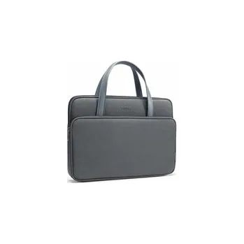 brašna na notebook tomtoc Premium Briefcase – 14" MacBook Pro (2021), šedá