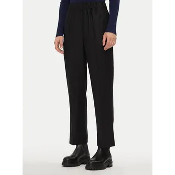 Pánské kalhoty Weekend Max Mara Kalhoty z materiálu Hateley 2425136052 Černá Regular Fit 36