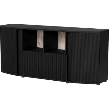 Nábytek Komoda Michelle 178 cm černá/dub viking