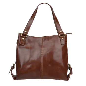 Kabelka NovaKabelka.cz Kožená italská kabelka Nela Marrone Scura