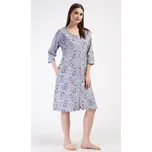Vienetta Dámské domácí šaty s tříčtvrtečním rukávem Miana - šedá