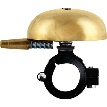 Zvonek na kolo OXFORD CLASSIC PING BRASS BELL, zlatý plášť