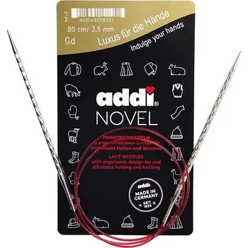 Nástroj na niť a příze Kruhové jehlice Addi Novel 100cm / 4,0 mm
