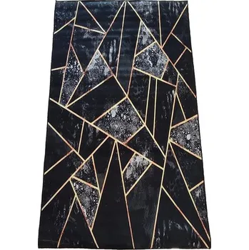 Koberec 4sleep Kusový koberec Black & Gold 16 - 60 × 100 cm