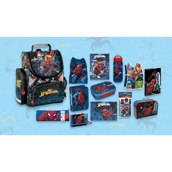 Školní batoh Školní set sada Spiderman 13 ks ŠKOLNÍ BATOH aktovka 525/013