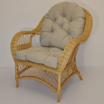 Ratanové křeslo Florida medové Tmavě béžový melír