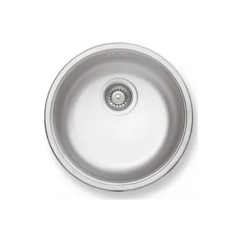 Nerezový dřez Novaservis Dřez kulatý pr.43 s přepadem nerez DR43