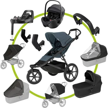 Kočárek Akční set MAX Thule Urban Glide 3 Dark Slate s magnetickou sponou + Britax Römer