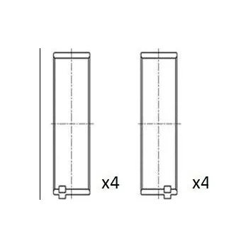 Ojnice Ojniční ložisko FAI AutoParts BB2071-STD