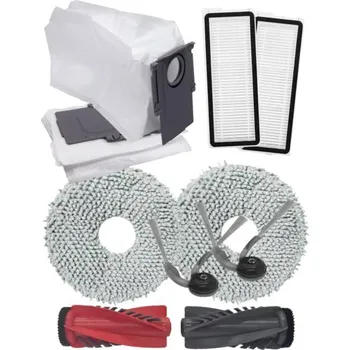 Sada příslušenství pro robotický vysavač 10ks Sada kartáčů, filtrů, mopů pro ROBOROCK QRevo Curv / Edge / 5AE se sáčky