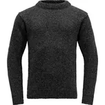 merino svetr DEVOLD Nansen Sweater Crew Neck, Anthracite - XS