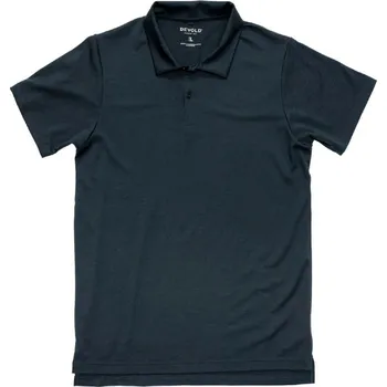Pánské merino tričko s límečkem DEVOLD Premium Polo Man, Ink - L