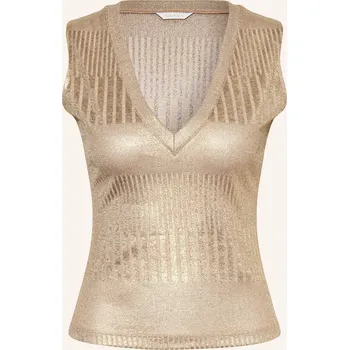 Guess Dámský Pletený Top Marilena, zlatá, 34