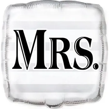 Balónek Foliový balónek mrs. - svatba - 45 cm
