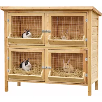králíkárna Ráj dřeva Jacer Králíkárna 140 x 140 x 60 Dřevěná králíkárna Zahrada