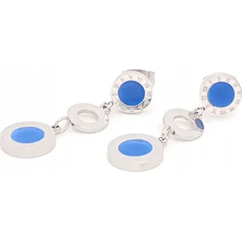 Náušnice 2282 Zlaté Náušnice z chirurgické ocel, visací rampouchy, celebritky